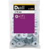 Diall Rondelle-Rondelles plates larges en acier au carbone ø 10mm - 100 pièces