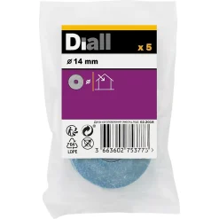Diall Rondelle-Rondelles plates larges en acier au carbone ø 14mm - 5 pièces