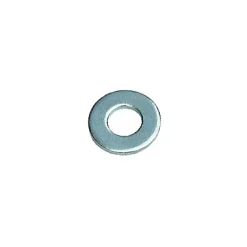 Diall 10 rondelles plates moyennes acier zingué Ø7 mm