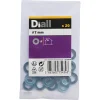 Diall Rondelles plates standard en acier au carbone ø 7mm - 20 pièces