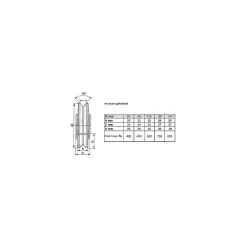 Ibfm Roue pour portail coulissant monture à support intérieur 2 roulements gorge V - Argent 14 700