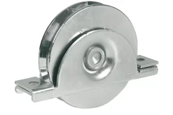 Ibfm Roue pour portail coulissant monture à support intérieur 2 roulements gorge V - Argent 14 700