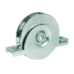 Ibfm Roue pour portail coulissant monture à support intérieur 2 roulements gorge V - Argent 14 700