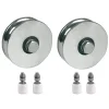 Parnells Accessoire De Corde, Câble Et Chaîne-Roue à rainure en R de 100mm avec 2 BB x2 & 40x60 Gate guide X4