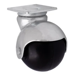 Roulette Et Roue-Roulette bille pivotante sans frein ø50 mm, plaque, charge max 40kg