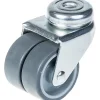 Parnells Roulette Et Roue-Roulette double 50mm 2" caoutchouc gris pivotante capacité 70kg