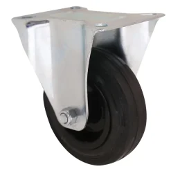 Roulette fixe ø10 cm,75 kg Caoutchouc