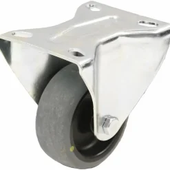 Parnells Roulette Et Roue-Roulette fixe de 125 mm avec caoutchouc thermoplastique gris conducteur d'électricité sur pol