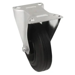 Roulette Et Roue-Roulette fixe noire ø12.5 cm, charge max 100 kg