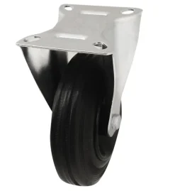 Roulette Et Roue-Roulette fixe noire ø12.5 cm, charge max 100 kg