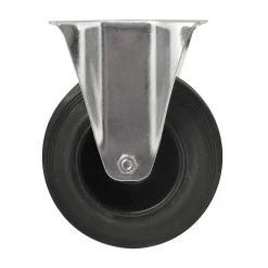 Roulette Et Roue-Roulette fixe noire ø12.5 cm, charge max 100 kg