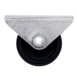 Roulette Et Roue-Roulette fixe noire ø2.95 cm, charge max 15 kg