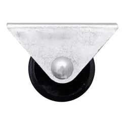 Roulette fixe noire ø2.5 cm, charge max 10 kg