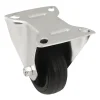 Roulette Et Roue-Roulette fixe noire ø8 cm, charge max 70 kg