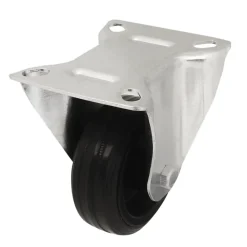Roulette Et Roue-Roulette fixe noire ø8 cm, charge max 70 kg