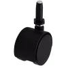 Roulette Et Roue-Roulette jumelée pivotante sans frein ø50 mm, tige, charge max 40kg