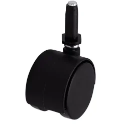Roulette Et Roue-Roulette jumelée pivotante sans frein ø50 mm, tige, charge max 40kg