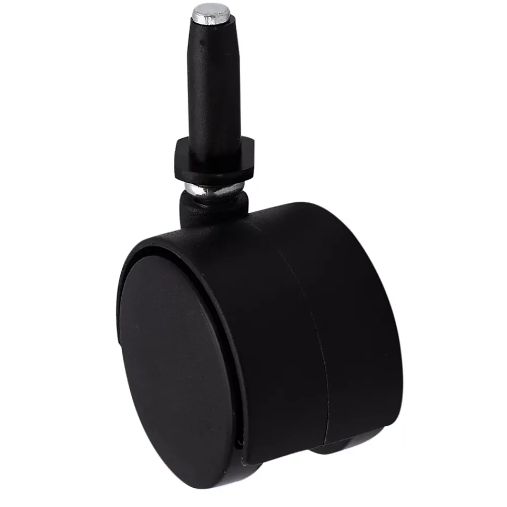 Roulette Et Roue-Roulette jumelée pivotante sans frein ø50 mm, tige, charge max 40kg