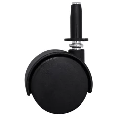 Roulette Et Roue-Roulette jumelée pivotante sans frein ø50 mm, tige, charge max 40kg