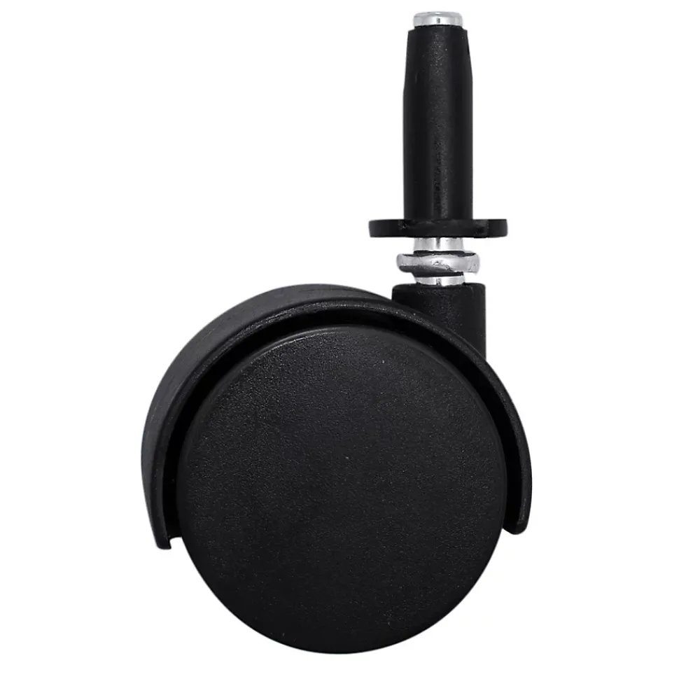 Roulette Et Roue-Roulette jumelée pivotante sans frein ø50 mm, tige, charge max 40kg