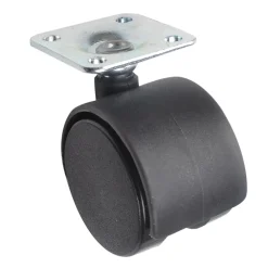 Roulette Et Roue-Roulette jumelée pivotante sans frein ø40 mm, tige filetée 8 x 15 mm, charge max 30kg