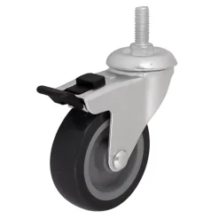 Roulette Et Roue-Roulette pivotante ø7.5 cm,55 kg Caoutchouc thermoplastique (TPR)