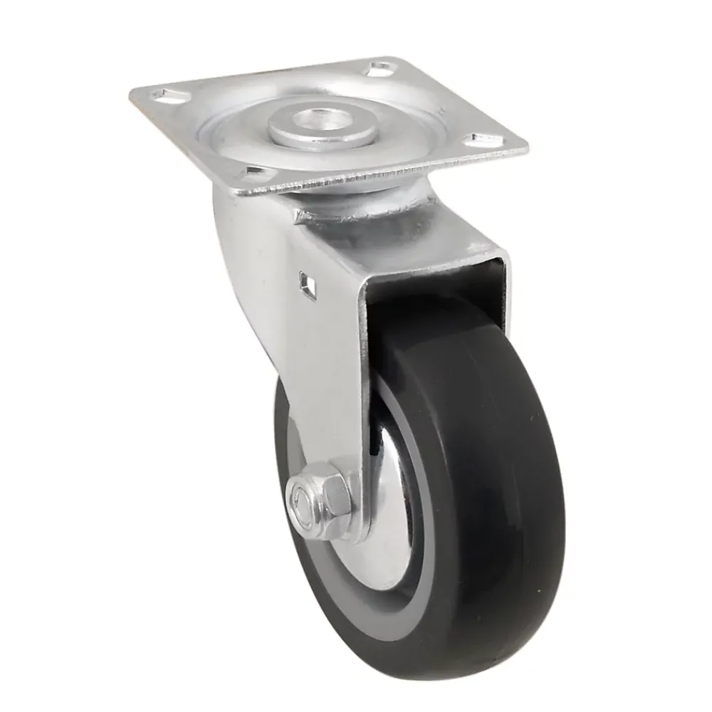 Roulette pivotante grise ø7.5 cm, charge max 60 kg