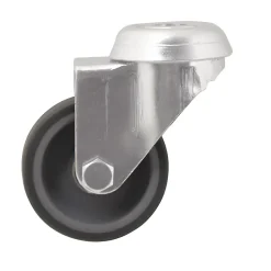 Roulette pivotante grise ø5.02 cm, charge max 30 kg