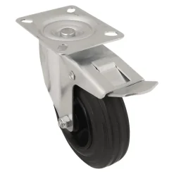Roulette Et Roue-Roulette pivotante noire ø12.5 cm, charge max 75 kg