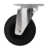 Roulette pivotante noire ø12.5 cm, charge max 100 kg