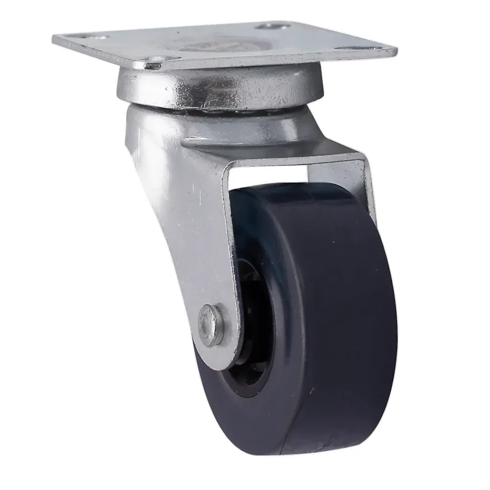 Roulette Et Roue-Roulette pivotante sans frein ø40 mm, plaque ø42 mm, charge max 25kg