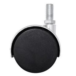 Roulette pivotante sans frein ø50 mm, tige filetée 10 x 20 mm, charge max 40kg
