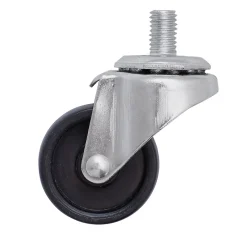 Roulette Et Roue-Roulette pivotante sans frein ø40 mm, plaque 10 x 15 mm, 20kg