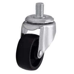 Roulette Et Roue-Roulette pivotante sans frein ø40 mm, plaque 10 x 15 mm, 20kg