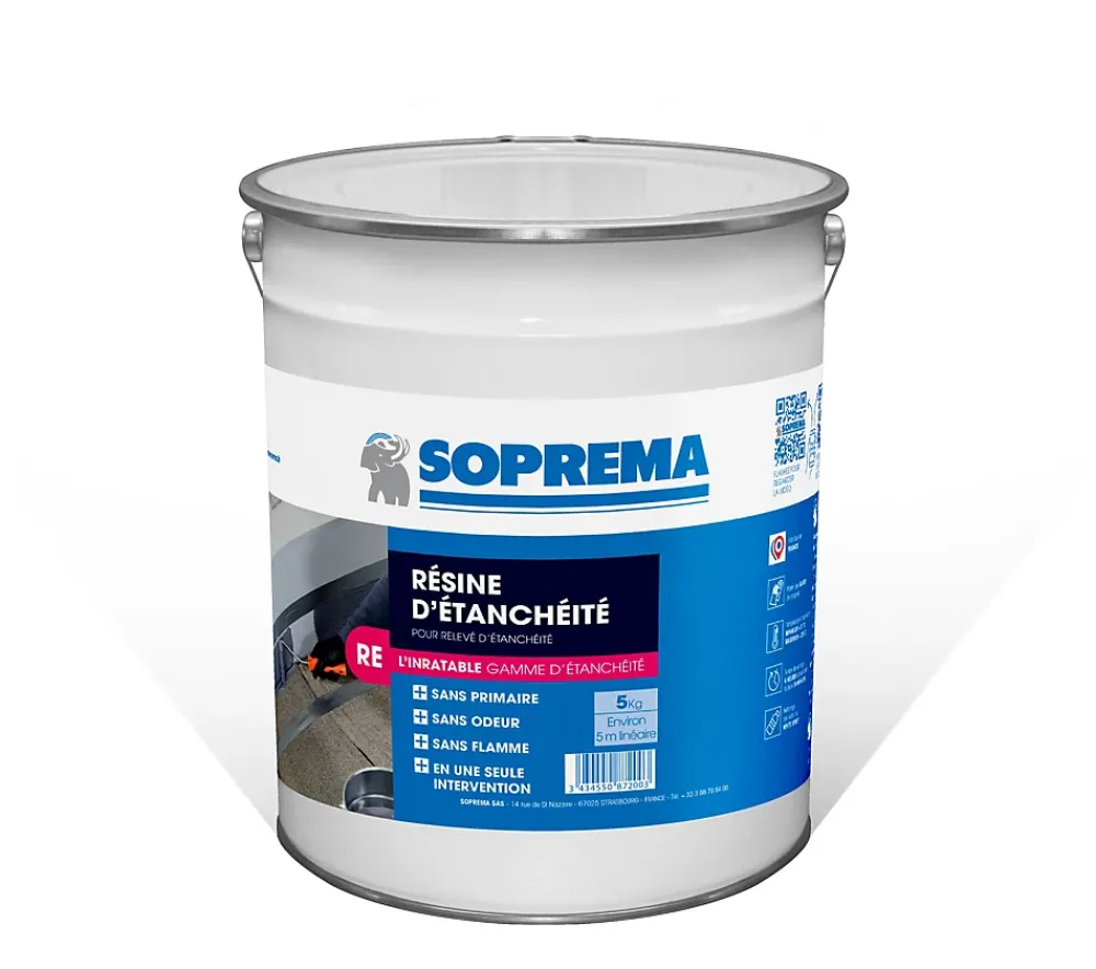 Soprema Etanchéité Des Fondations-Résine d'étanchéité gris 5kg