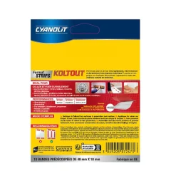 Cyanolit Ruban Adhésif-Ruban adhésif de fixation transparente Koltout - 10 pièces