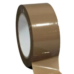Tecplast Ruban adhésif d'emballage polypropylène havane 28mic - rouleau adhésif marron 48 mm x 100 m