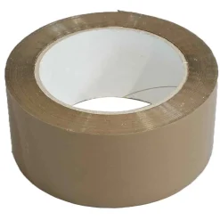 Tecplast Ruban Adhésif-Ruban adhésif d'emballage polypropylène havane 28mic - rouleau adhésif marron 48 mm x 100 m - Carton de 36