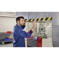 Tesa Panneau De Signalisation-Ruban adhésif de signalisation - - Noir/Jaune - 66m x 50mm