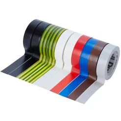 Diall Ruban Isolant Électrique-Ruban adhésif d'isolation 15 mm x 10 m, 10 pièces