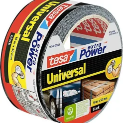 Tesa Ruban adhésif toil é Extra Power 56348-00001-05 noir 10 m x 50 mm