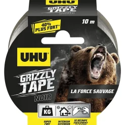 UHU Ruban adhésif Grizzly tape noir 10m
