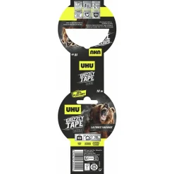 UHU Ruban adhésif Grizzly tape noir 10m