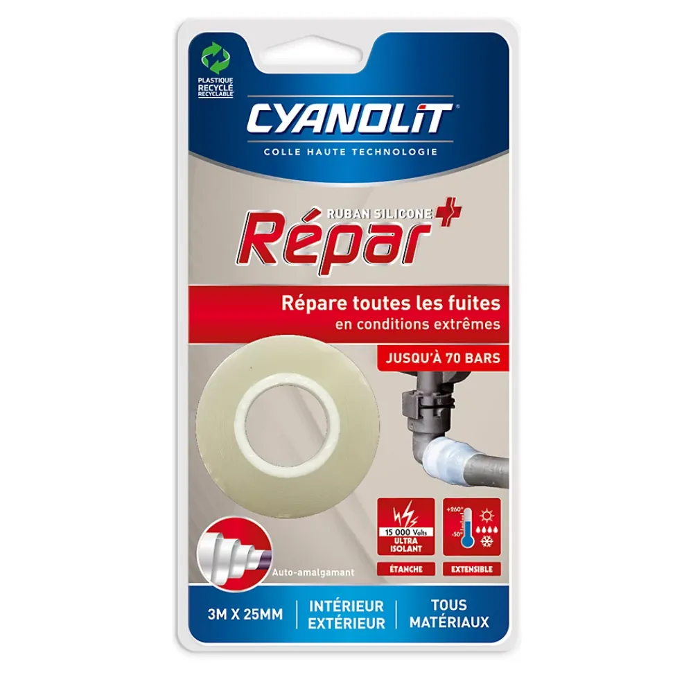 Cyanolit Colle-Ruban auto-amalgamant silicone Repar+
