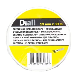 Diall Ruban d'isolation électrique 19 mm x 33 m blanche