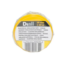 Diall Ruban Isolant Électrique-Ruban d'isolation électrique 19 mm x 10 m vert et jaune