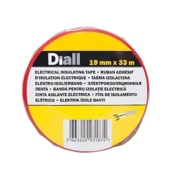 Diall Ruban d'isolation électrique 19 mm x 33 m rouge