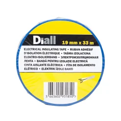 Diall Ruban Isolant Électrique-Ruban d'isolation électrique 19 mm x 33 m bleu