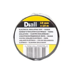 Diall Ruban d'isolation électrique 19 mm x 10 m noir
