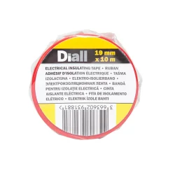Diall Ruban d'isolation électrique 19 mm x 10 m rouge